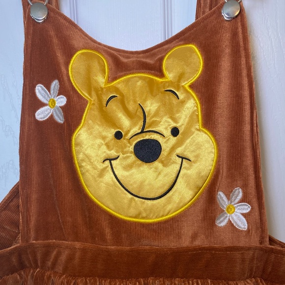 Hot Topic Disney Winnie The Pooh Skirtall Suspender Skirt Size 1 (14/16) NWT - Picture 5 of 8